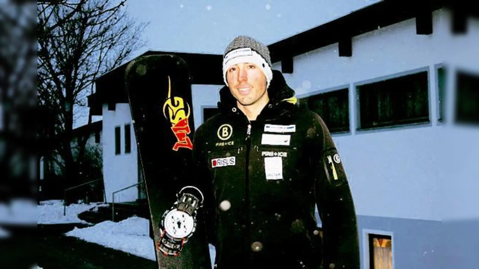 Snowboarder Patrick Bussler bereitet sich auf die Olympiade vor.	 (Foto: pt)