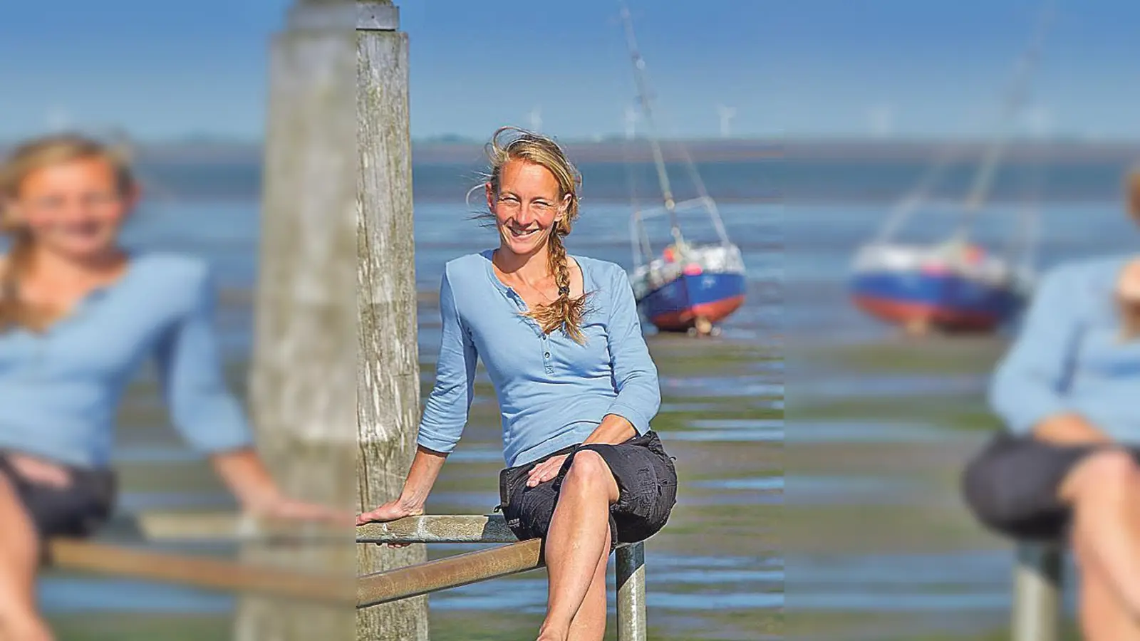 Katja Lust floh von München nach Hooge. 	 (Foto: C. A. Enciso)