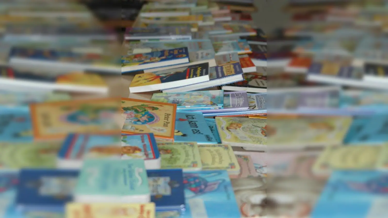 Nicht nur Kinderbücher gibt es am Bücherflohmarkt: Sachbücher Romane und vieles mehr warten hier auf einen neuen Leser. (Foto: Xenia Kehnen/pixelio)