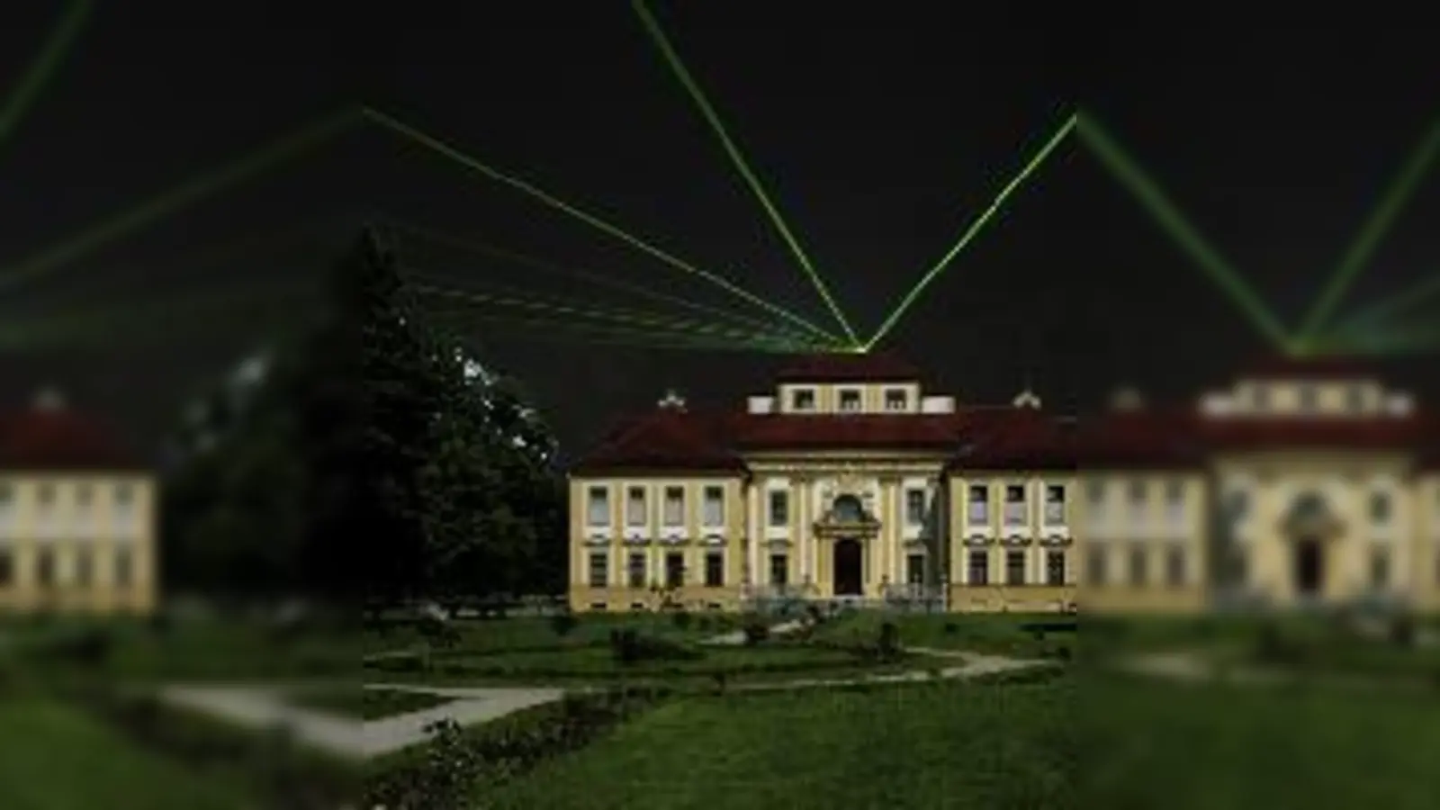 Von Schloss Lustheim aus weisen ab morgen grüne Laserstrahlen den Weg historisch überlieferter Sichtachsen.	 (Foto: Bayerische Schlösserverwaltung)