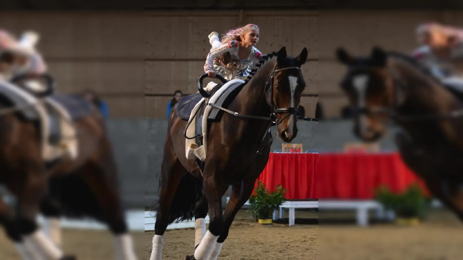Hervorragende Leistungen zeigten die junge Voltigier-Künstler aus Hohenbrunn.	 (Foto: VA)