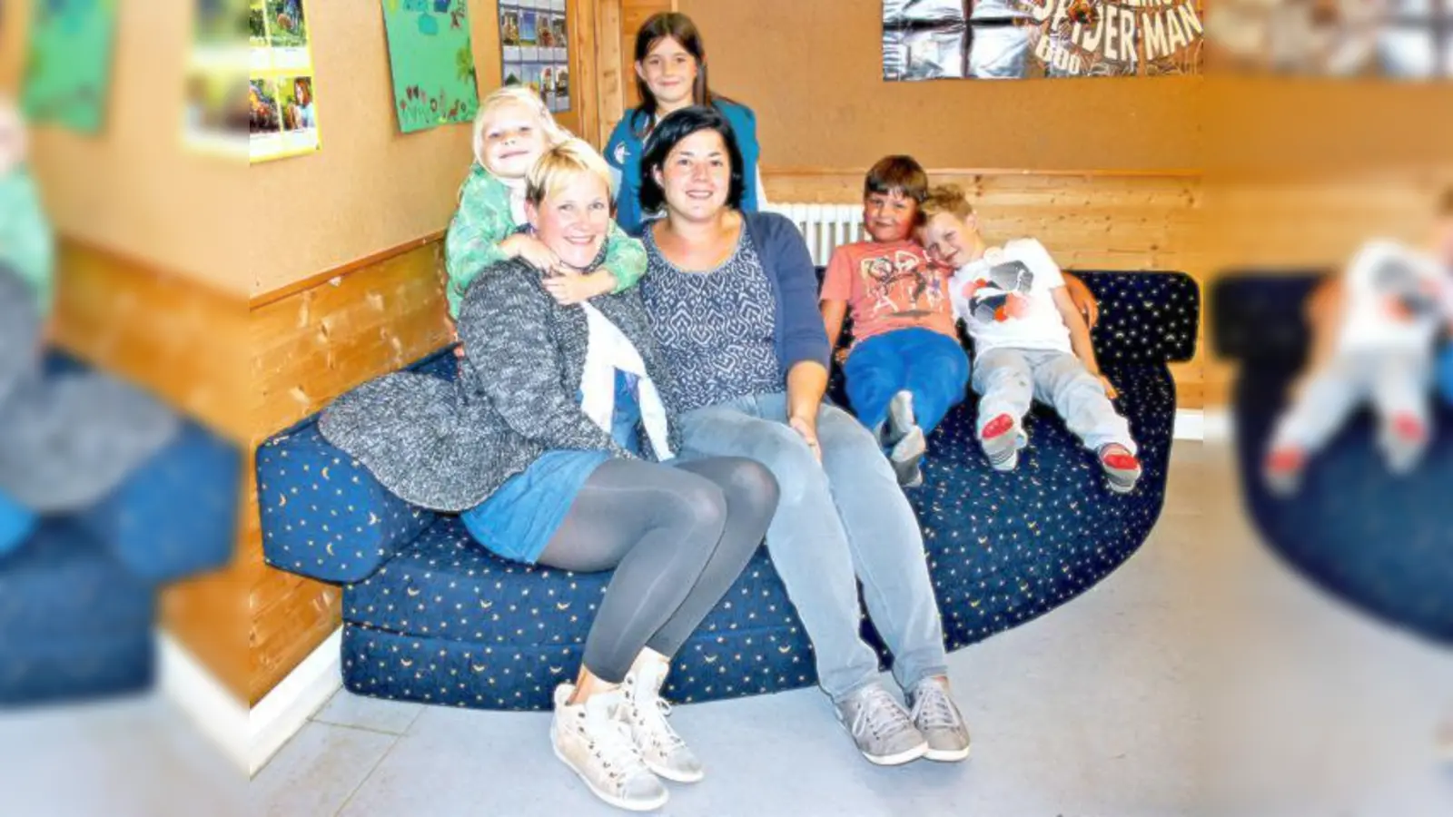 »Manzis«-Vorsitzende Stefanie Mooij (l.) und -Geschäftsführerin Mareike Kiy (r.)  in den Räumen der erweiterten Mittagsbetreuung.	 (Foto: Julia Stark)