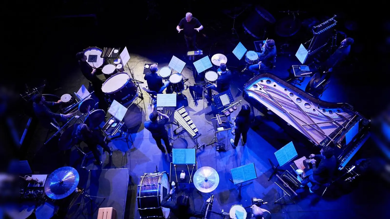 Das Schlagzeug steht beim Konzert im Bürgersaal Fürstenried am 12. Juni im Mittelpunkt. (Foto: Orla Connolly)