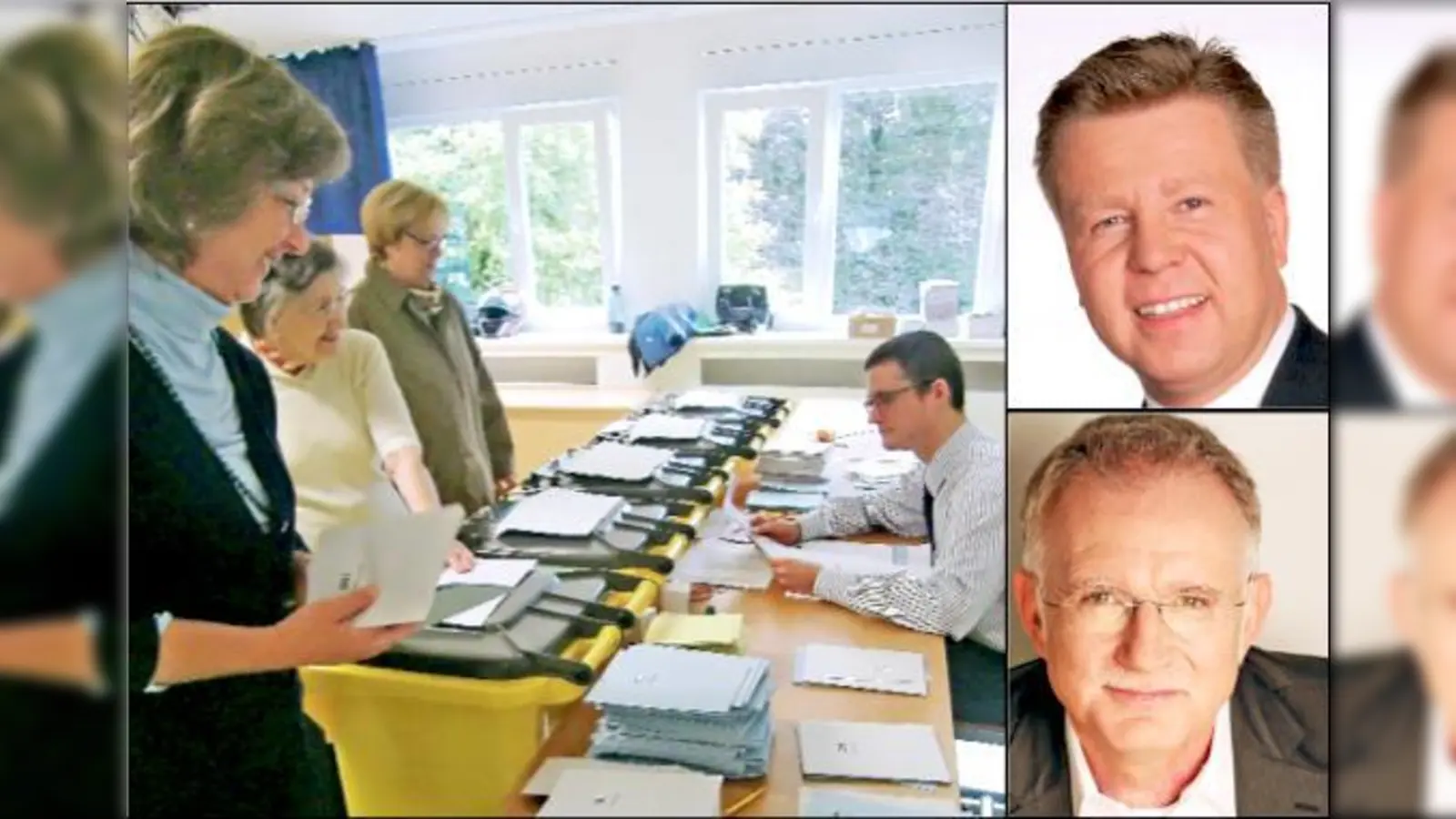 Die Wähler im Stimmkreis 102 sprachen dem neuen CSU-Kandidaten Robert Brannekämper (oben) ihr Vertrauen aus, Hans-Ulrich Pfaffmann (SPD) kann über den Listenplatz wieder in den Landtag einziehen.	 (Fotos: hgb/Parteien)