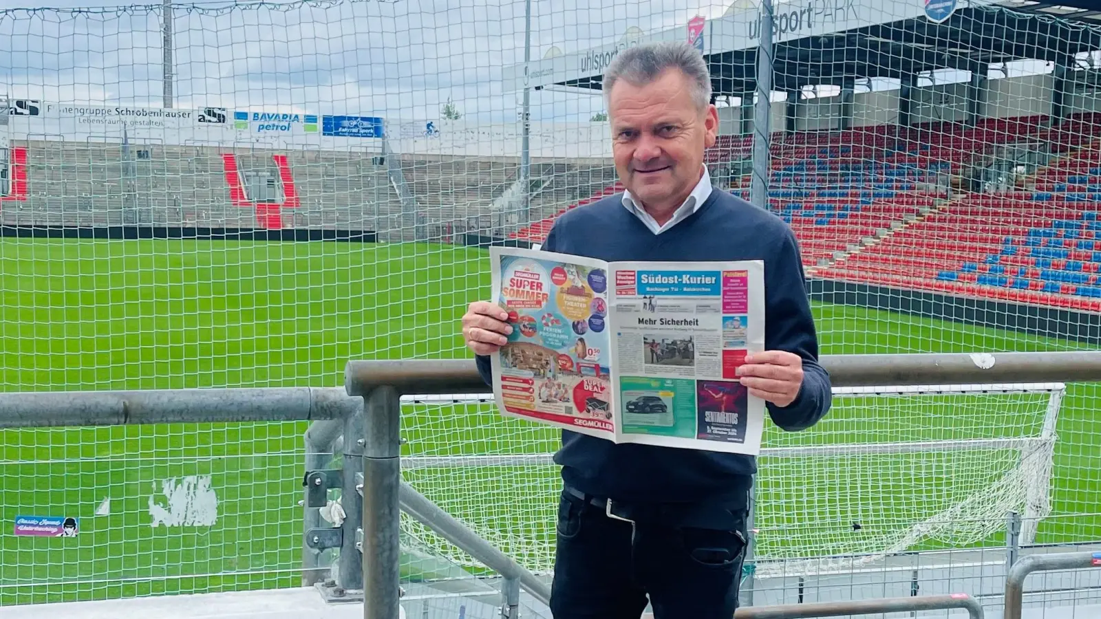 SpVgg Unterhaching Präsident Manfred Schwabl hofft auf einen Sieg der Unterhachinger. (Foto: hw)