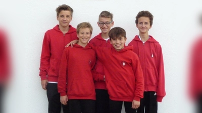 Jakob Zimmer, Jannis Marklseder, Benedikt Maurer, Simon Schmidlkofer und  Kilian Just (von links). (Foto: Gerhard Maurer)