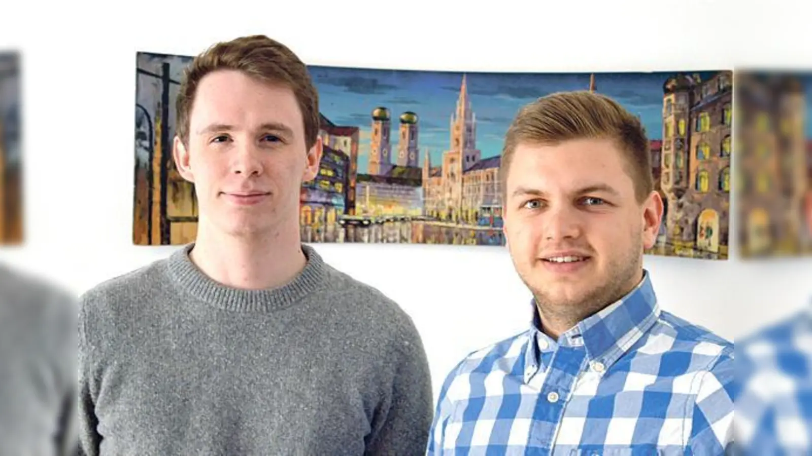 Der neue JU-Kreisvorsitzende Sergej Korablow (rechts) mit Felix Aschenbrenner.	 (Foto: privat)