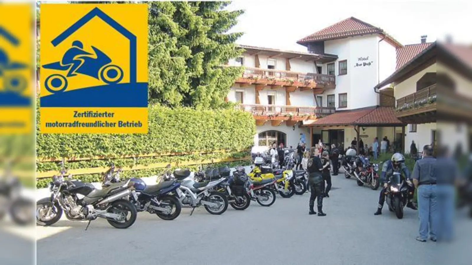 Ein beliebtes Ziel in der Bikerszene  das Bikeotel »Zur Post« in Büchlberg im Bayerischen Wald.	 (Foto: Max Rehberger)