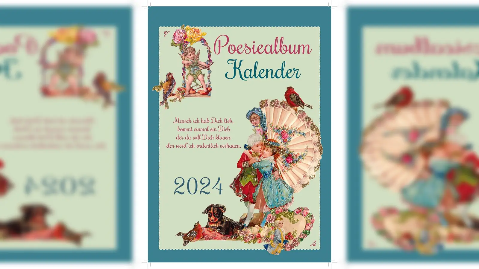 Einen Kunstkalender im Poesiealbenstil kann man bei den Münchner Wochenanzeigern gewinnen. (Foto: Stavi P.)