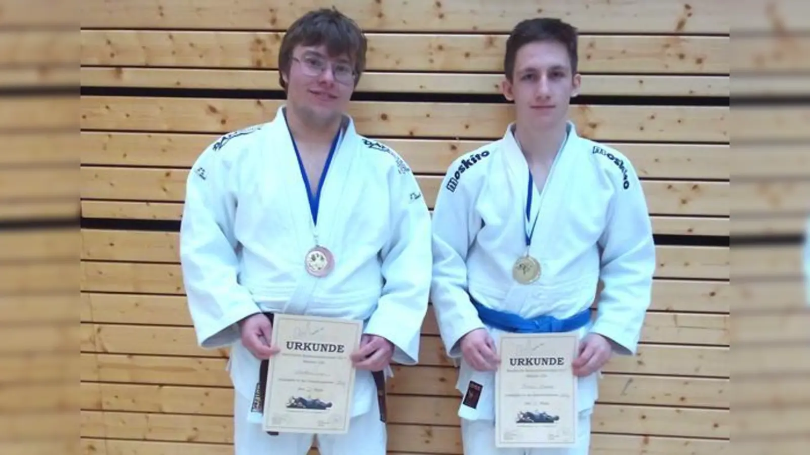 Judoka Florian Zischka ist Bayerischer Bodenmeister und Markus Lux holt Bronzemedaille.	 (Foto: privat)