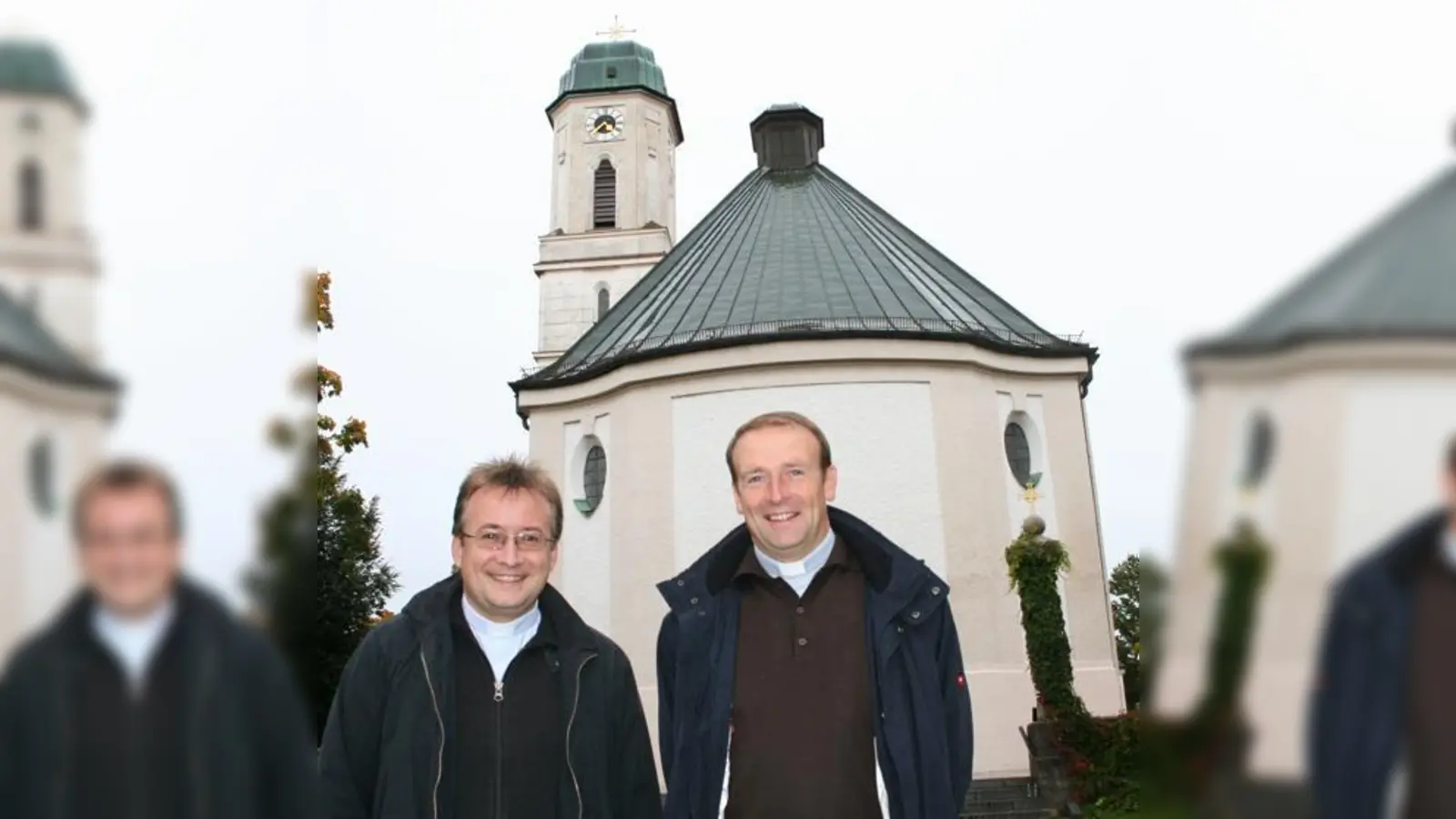 Pfarrer Rolf Merkle (rechts) und Pfarrer Hans-Joachim Brennecke leiten gemeinsam die Milbertshofener Pfarreien St. Georg (Foto) und St. Lantpert sowie Maria vom Guten Rat in Schwabing.	 (Foto: ws)