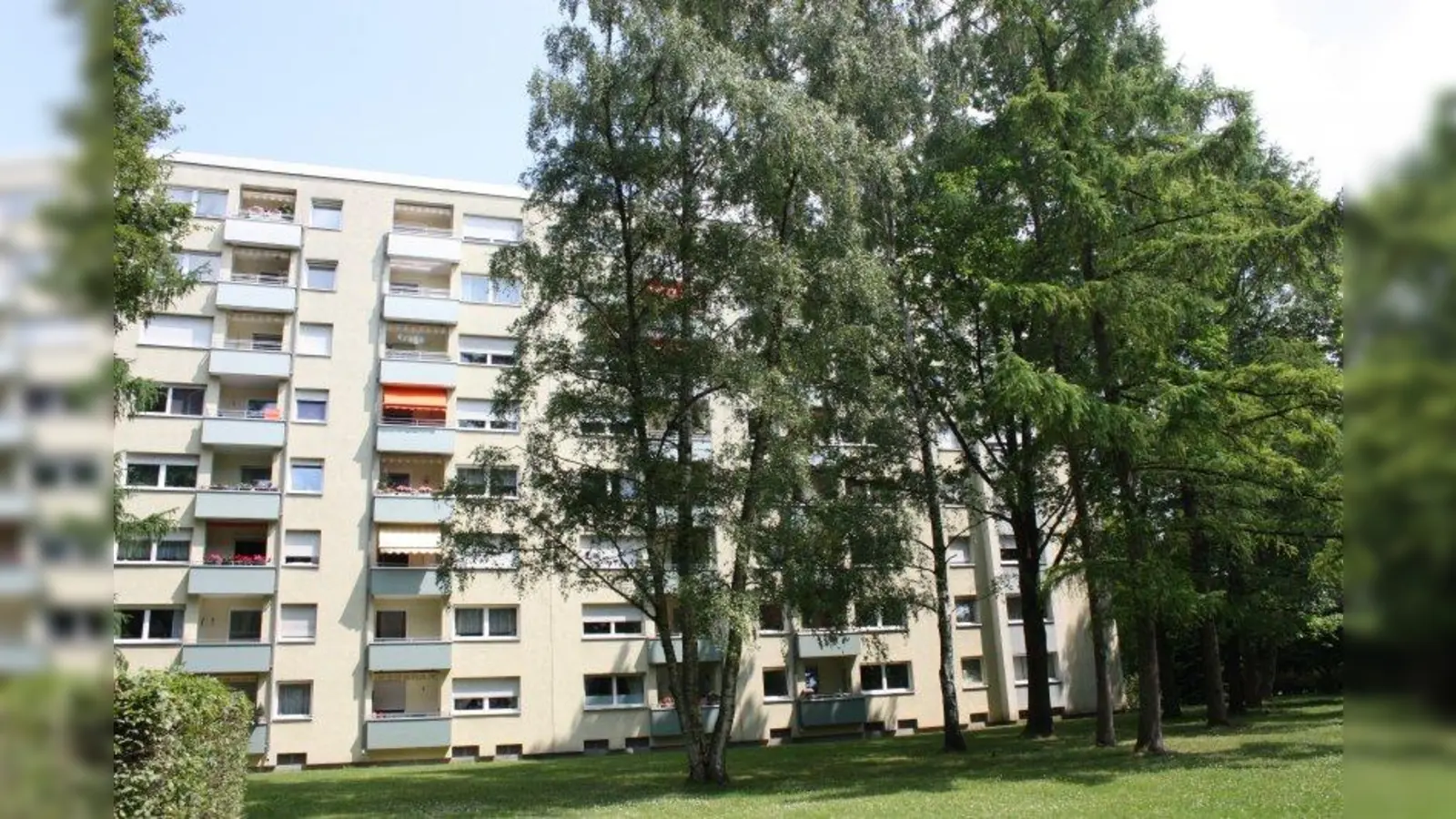 Viel Grün liegt zwischen den Wohnblocks - es könnte einer weiteren Bebauung zum Opfer fallen. (Foto: job)