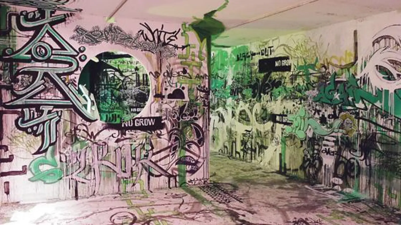 Als besonderes Graffiti-Kunstwerk präsentiert sich derzeit  die Färberei in Untergiesing.	 (Foto: VA)