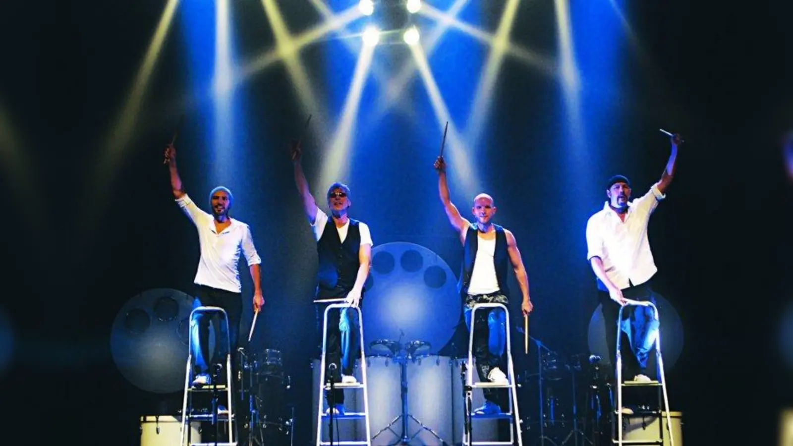 „Power! Percussion“: Markenzeichen sind die Aluleitern. (Foto: Thomas Stephan)