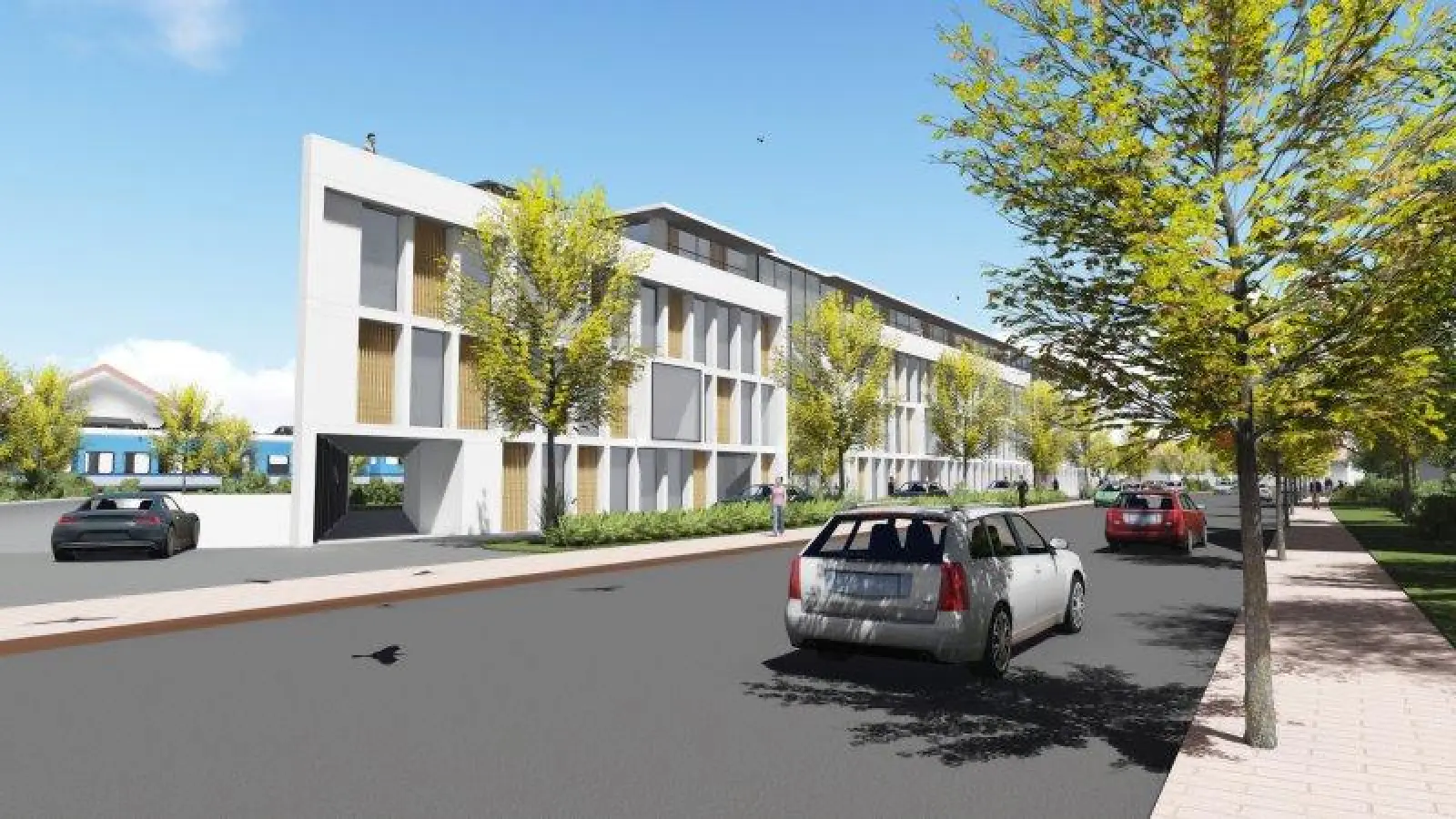 So soll das Hotel an der Landsberger Straße in naher Zukunft aussehen. Es bietet Platz für mehr als 200 Gäste. (Foto: Architekturbüro Hoffmann)
