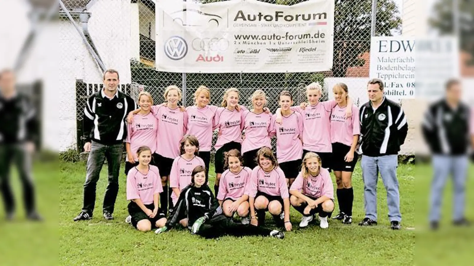 Spielen in der Bezirksoberliga: Die C-Juniorinnen des SC Lerchenau.	 (Foto: Privat)