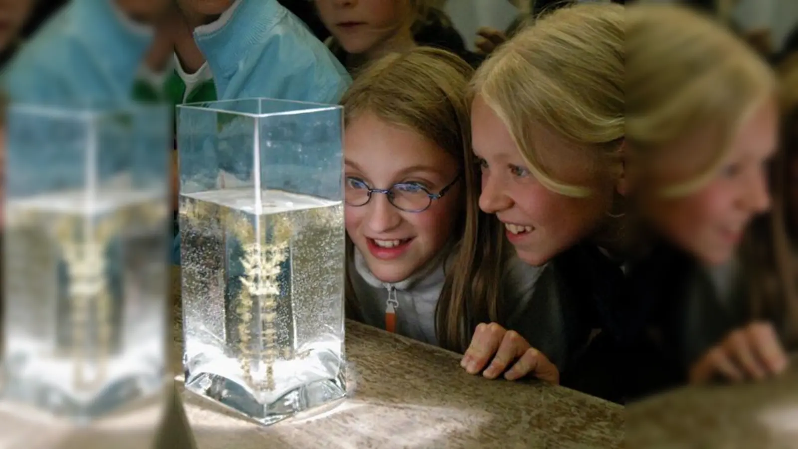 Ganz nah dran sind die Kinder bei der KinderUni.  (Foto: VA)