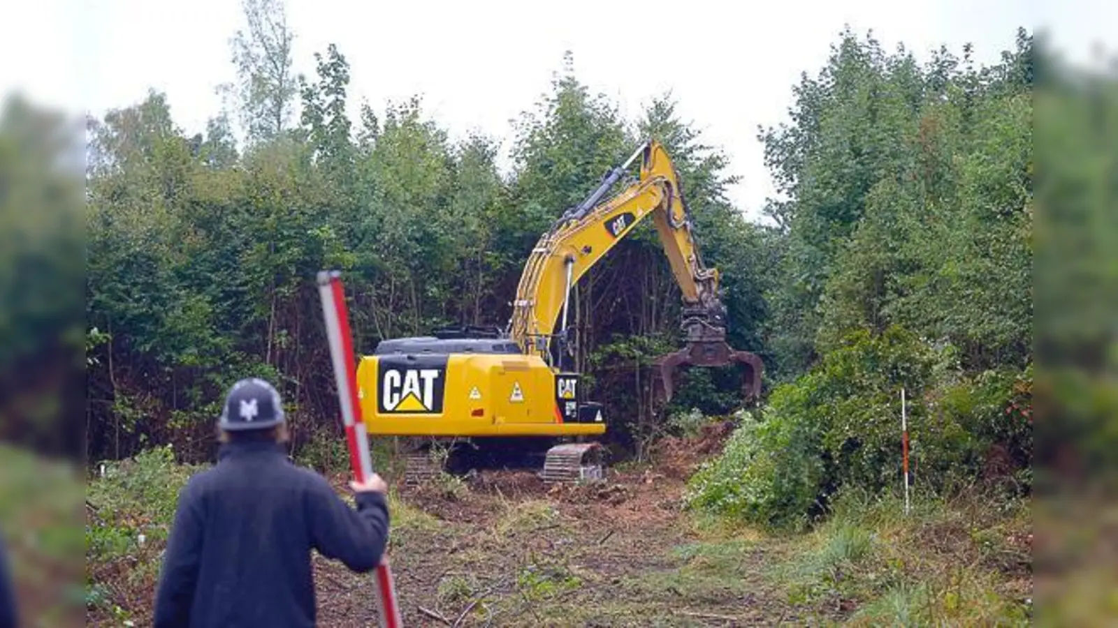 Die Bauarbeiten in der Waldkolonie haben inzwischen begonnen. Ende Januar sollen die Unterkünfte bezogen werden.	 (Foto: Schunk)