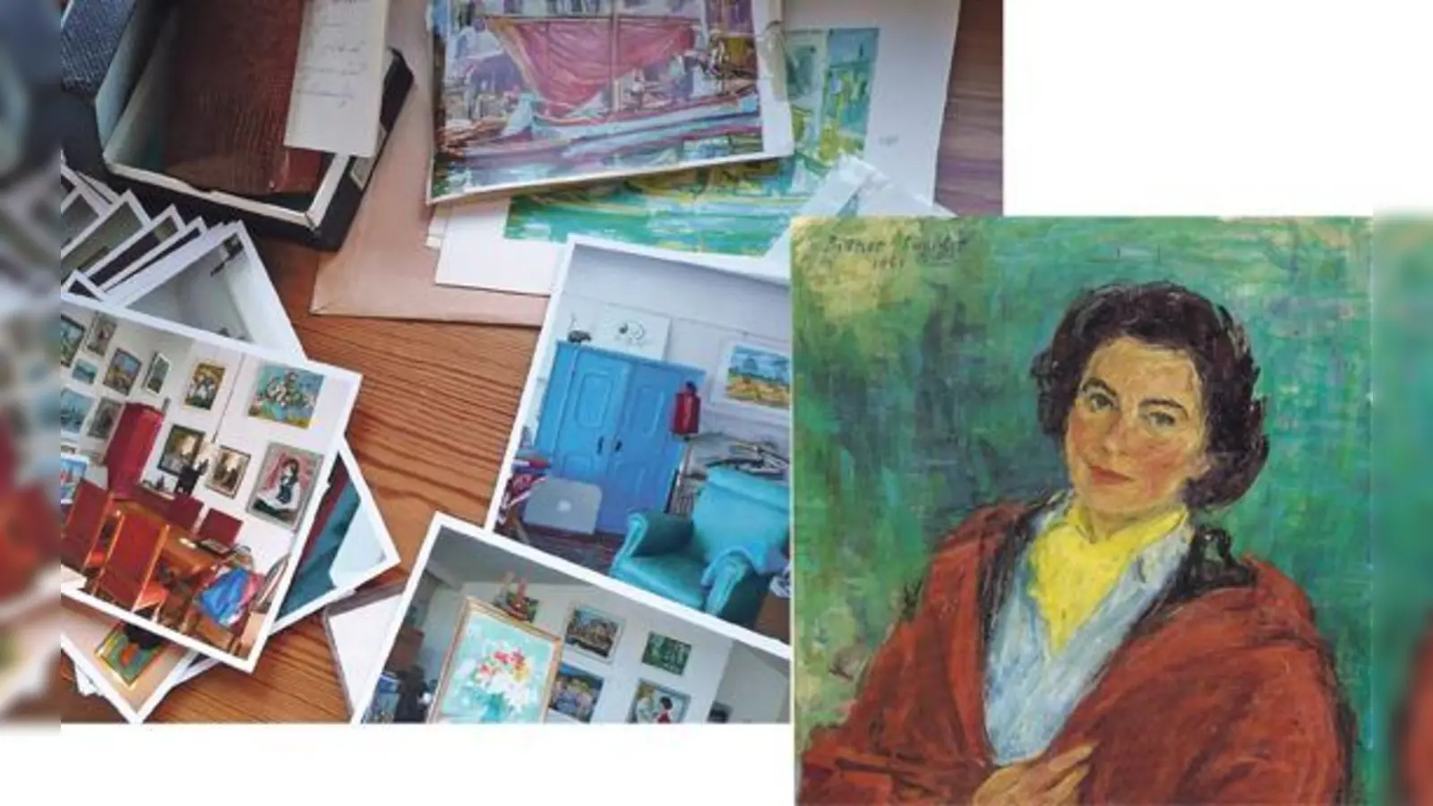 Die Kunst war der Lebensinhalt von Magda Bittner-Simmet. Dafür wurde die Schwabinger Künstlerin verehrt.	Foto rechts: So hat sich die Künstlerin in Form eines Porträts für die Nachwelt festgehalten.  (Foto: © Magda Bittner-Simmet Stiftung)