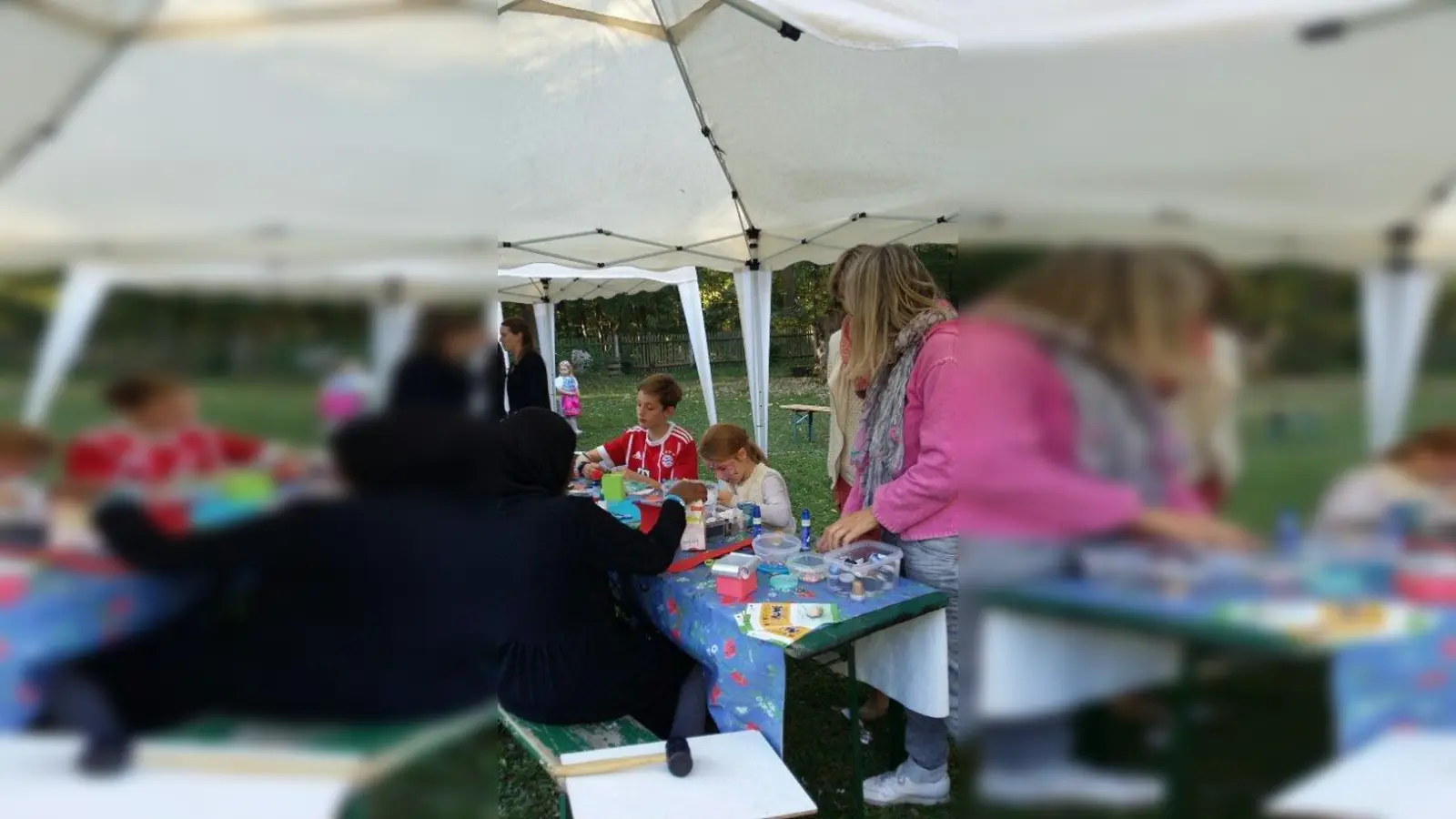 Malen, Basteln und vieles mehr: Im Allacher Jugendclub fand das Familienfest der Kolping Bildungsagentur statt. (Foto: Kolping Bildungsagentur)