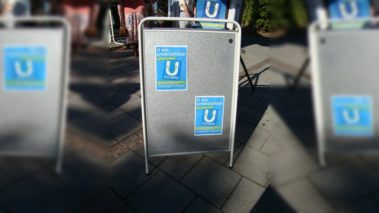 U- wie unverzichtbar  - so lautete der Slogan, mit dem die CSU für die U-Bahn nach Freiham geworben hatte. (Foto: pst)
