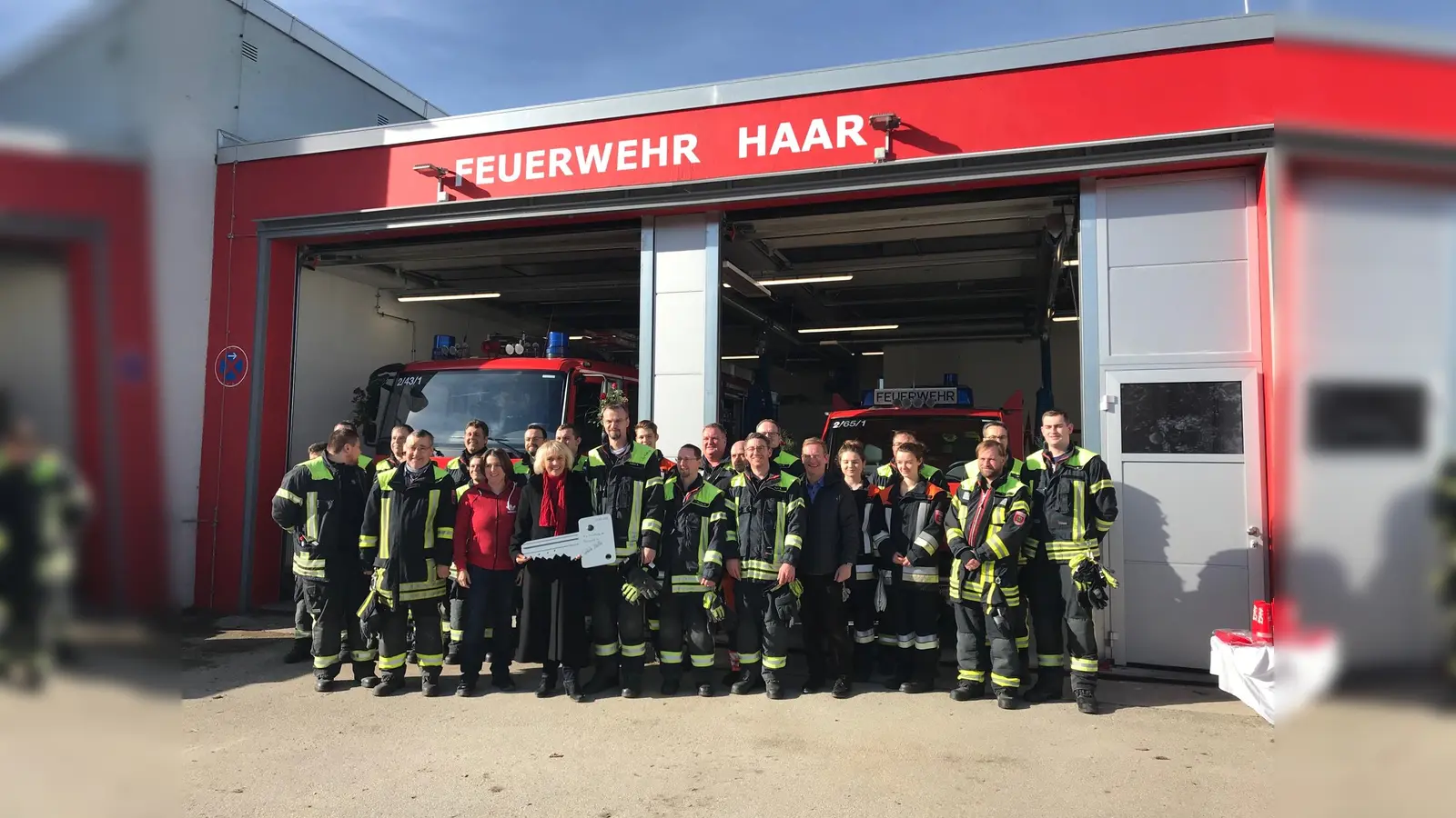 Feierliche Eröffnung des zweiten Standorts der Feuerwehr Haar mit Bürgermeisterin Gabriele Müller. (Foto: FFW Haar)