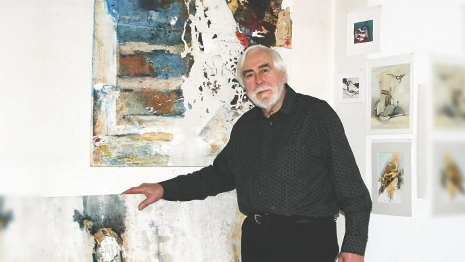 Alfred Dardas letzte Tage in Schwabing: Der Künstler kann sein Atelier an der Adalbertstraße nicht mehr halten.	 (Foto: scy)