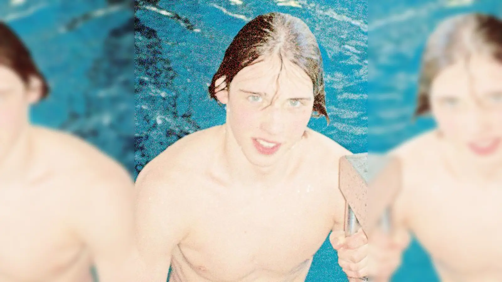 Pascal Winter erschöpft und glücklich zugleich, nachdem er deutsche Bestzeit in 100 m Freistil Jahrgang 1996 geschwommen ist.	 (Foto: Privat)