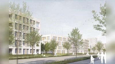 Baugrund mit viel Potential und großen Herausforderungen: An der Eggenfeldener Straße sollen rund 380 Wohnungen und Gewerbeflächen entstehen. (Foto: DIBAG)