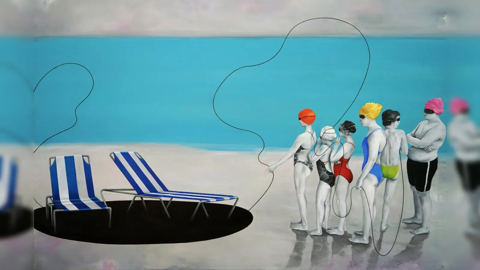 „Das Mädchen mit der goldenen Haube” lautet der Titel dieses Werks der Gastkünstlerin Ina Kolschovsky. (Foto: Kolschovsky)