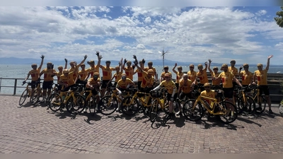 Team Rynkeby: am Bodensee mit herrlicher Aussicht belohnt. (Foto: Team Rynkeby)