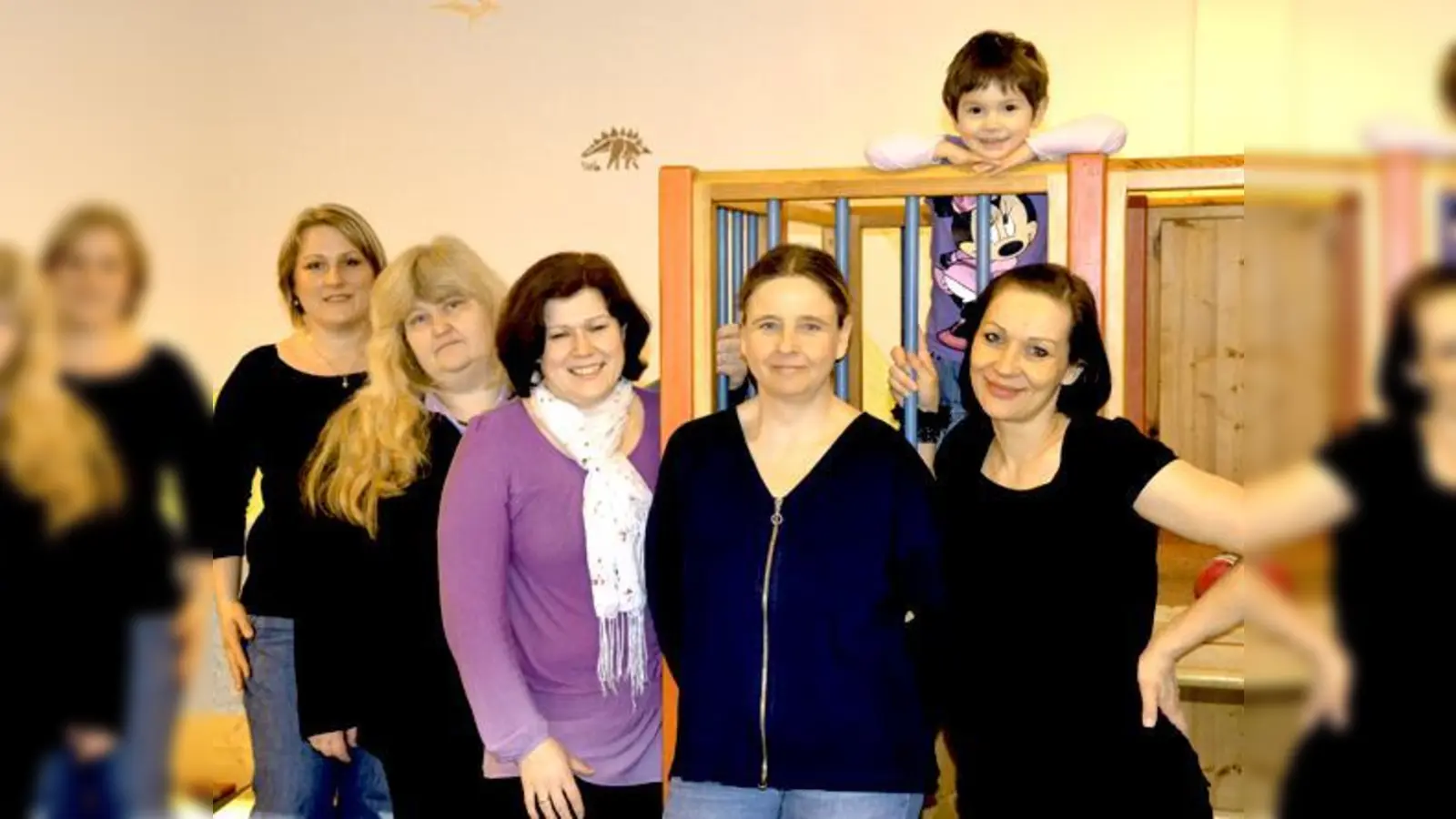 Unser Bild zeigt (v. l.): Miluse W., Gabriela P., Tanja L., Christine E. und Yvonne T. (1. Vorsitzende).	 (Foto: sd)