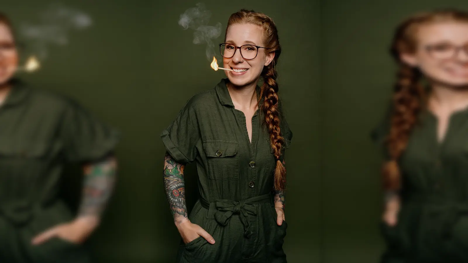 Sarah Brandhuber präsentiert ihr neues Programm im Bürgerhaus Putzbrunn. (Foto: alexey testov)