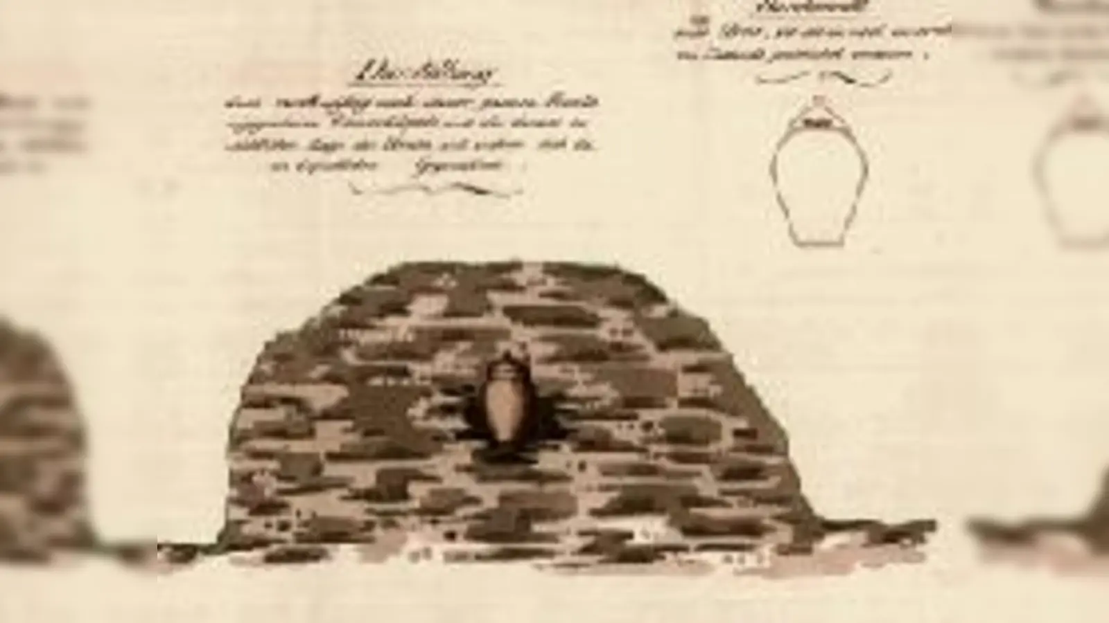 Aus den Anfängen der Denkmalpflege: ein Revierförster hat 1831 ein Gräberfeld bei Altötting untersucht.	 (Foto: VA)