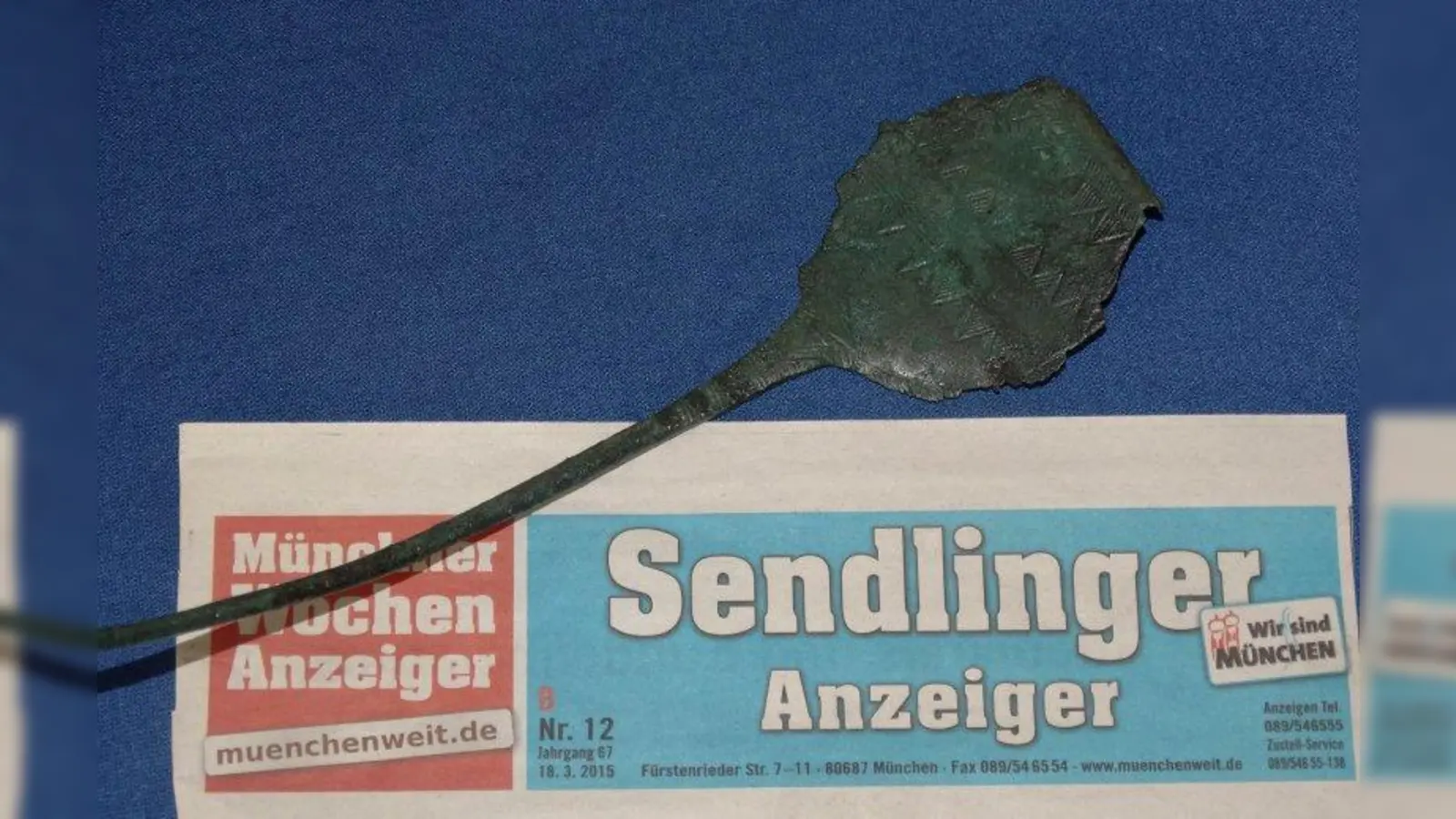 Die Sollner Fibel: Die Grabbeigaben lagen vier Jahrtausende unter der Sollner Erde und überdauerten die Zeit. (Foto: tab)