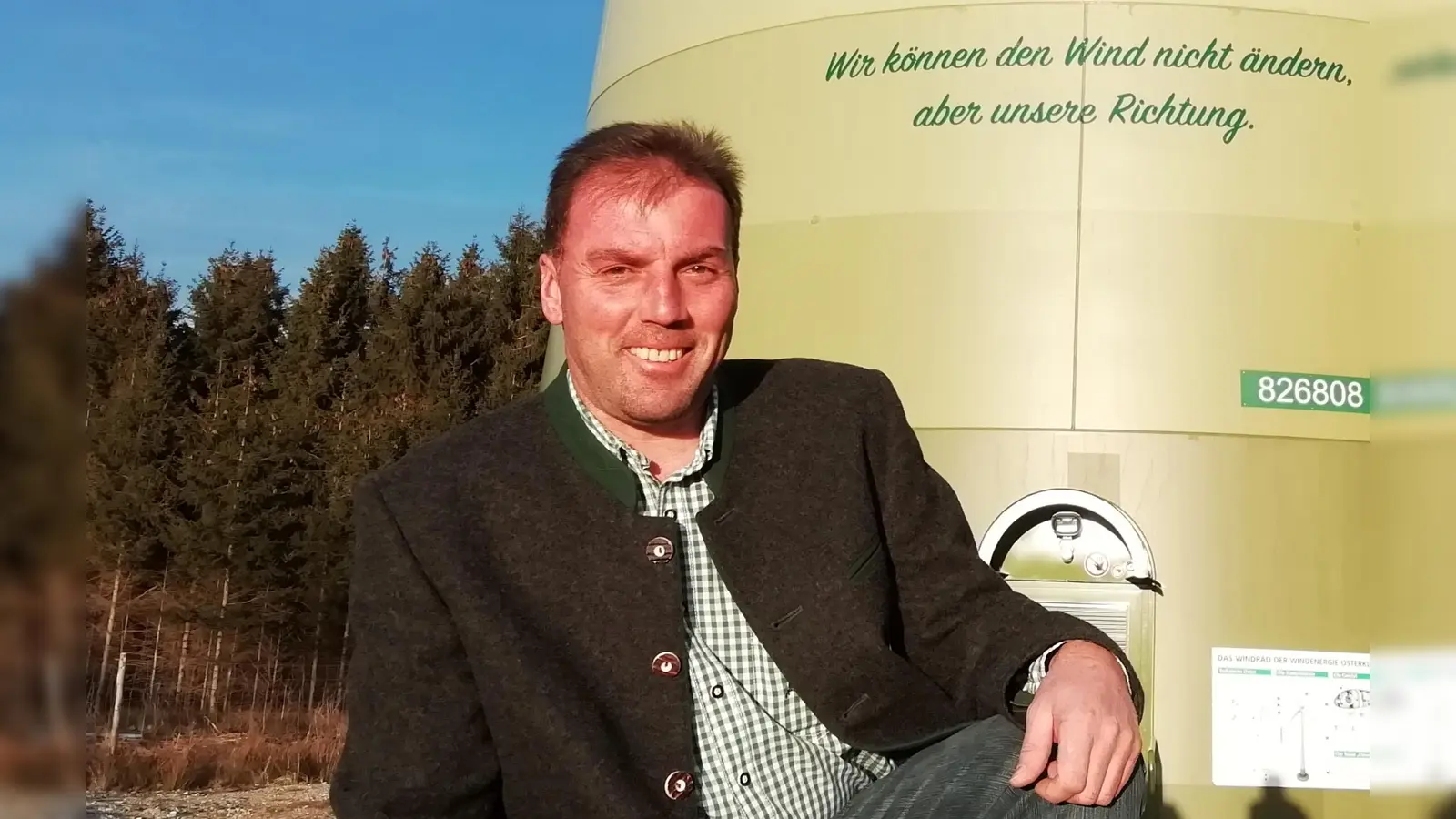 Hans Zäuner leitet die derzeit einizige Windkraftanlage in Bruck: „2025 wird es nicht mehr das einzige Windrad im Landkreis sein“, gibt er sich zuversichtlich. (Foto: privat)