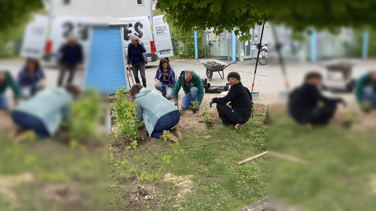 Gemeinsam schaffen die Moosacher einen Ort der Begegnung. (Foto: https://leocor.org)