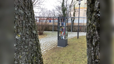 Der Bücherschrank in der Lerchenau steht erst seit einem halben Jahr. (Foto: Daniel Mielcarek)