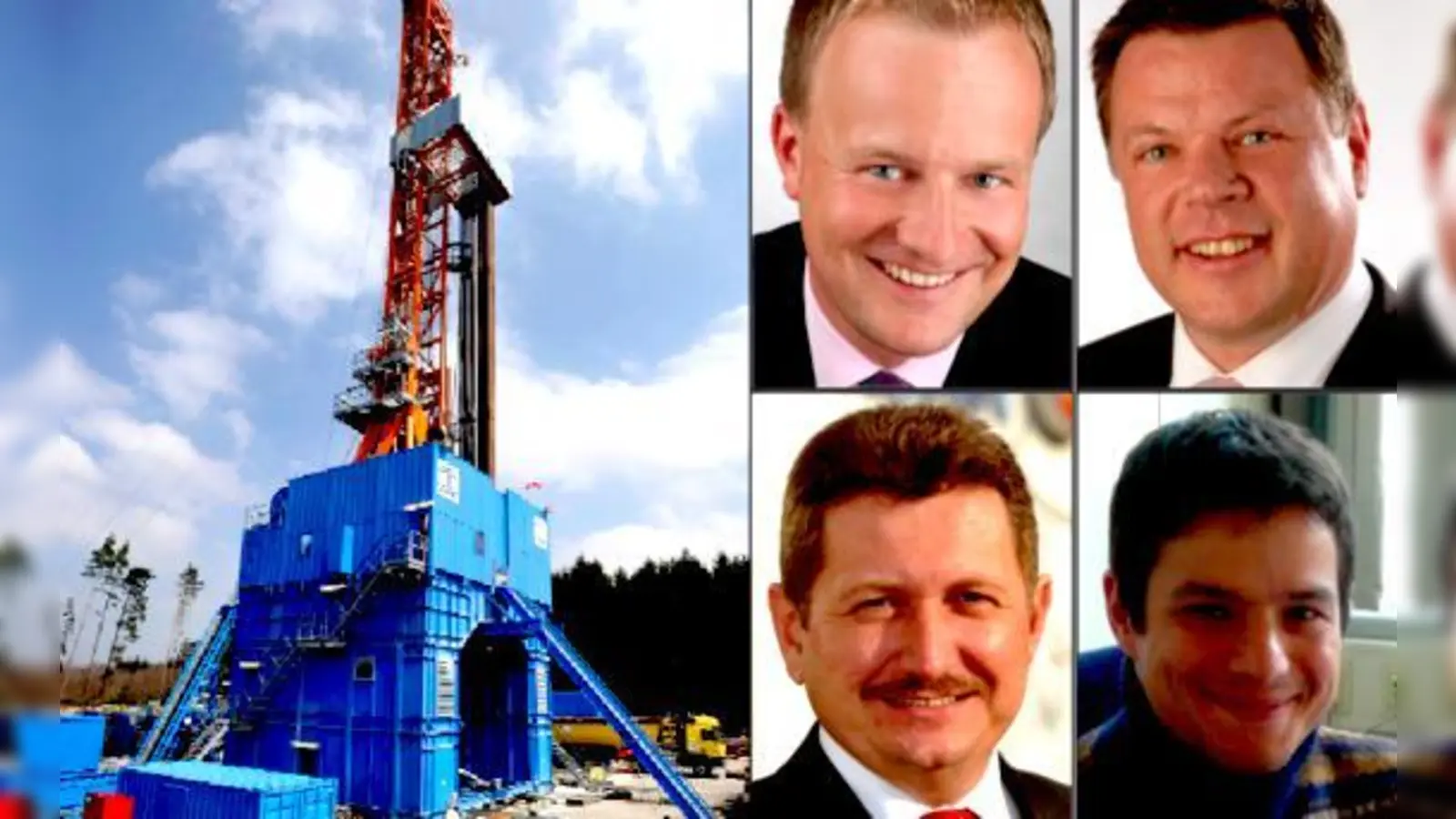 Die Bürgermeister Robert Niedergesäß (Vaterstetten), Piet Mayr (Zorneding), Klaus Korneder (Grasbrunn) und Zornedings Bauamtsleiter André Younes planen ein eigenes Geothermieprojekt wie etwa Oberhaching.	 (Foto: Schunk/ Gemeinden)