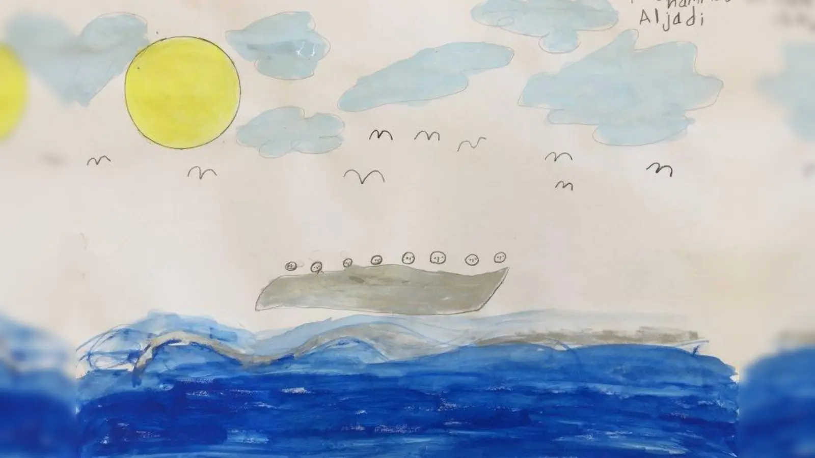 Schiffe sind wiederkehrendes Motiv in der Kunstwerkstatt. (Foto: Refugio Kunstwerkstatt)