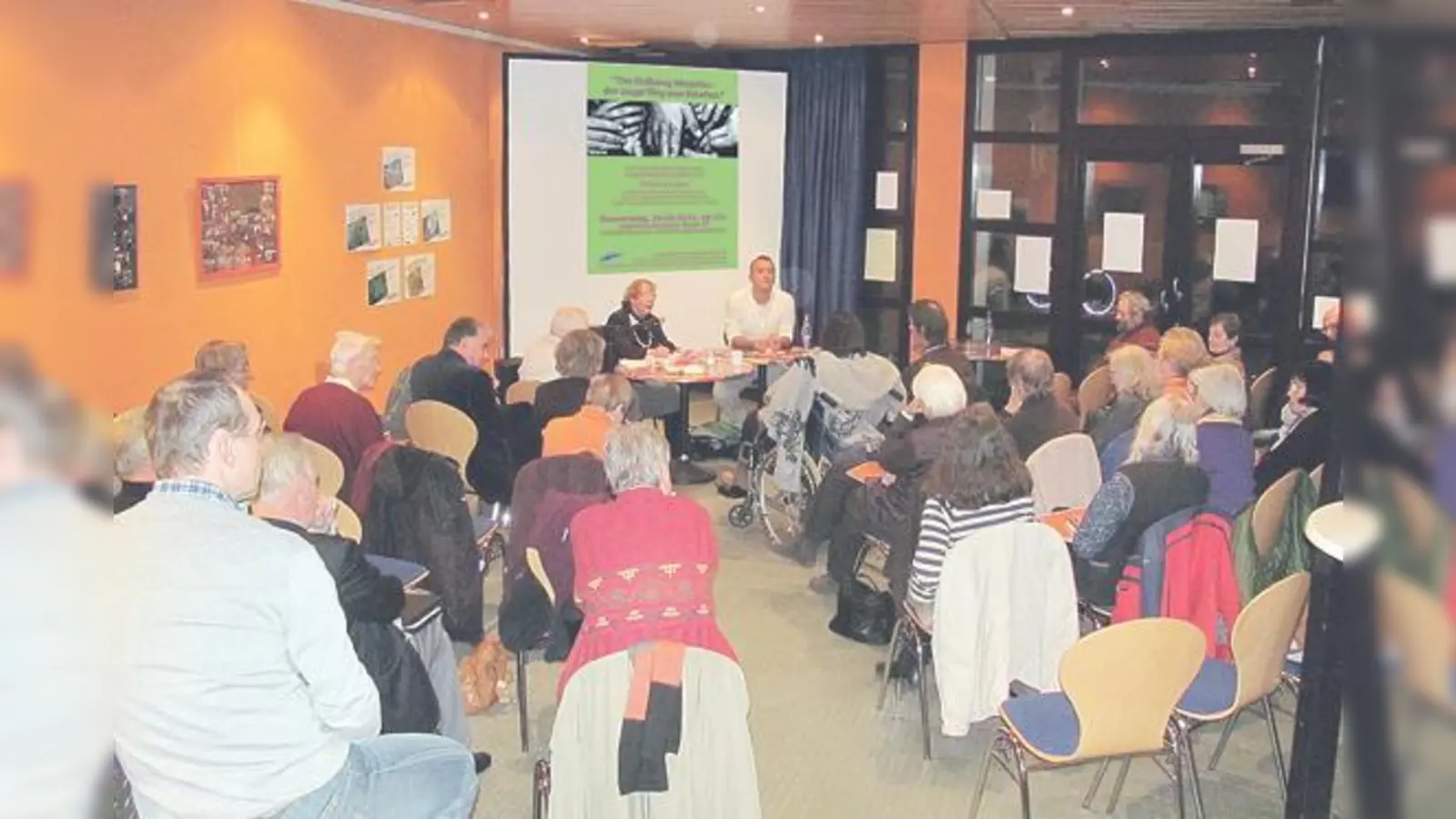 Gut besucht war der Vortrag von Felicia Langer im Jugendzentrum Planet ,0.  (Foto: VA)