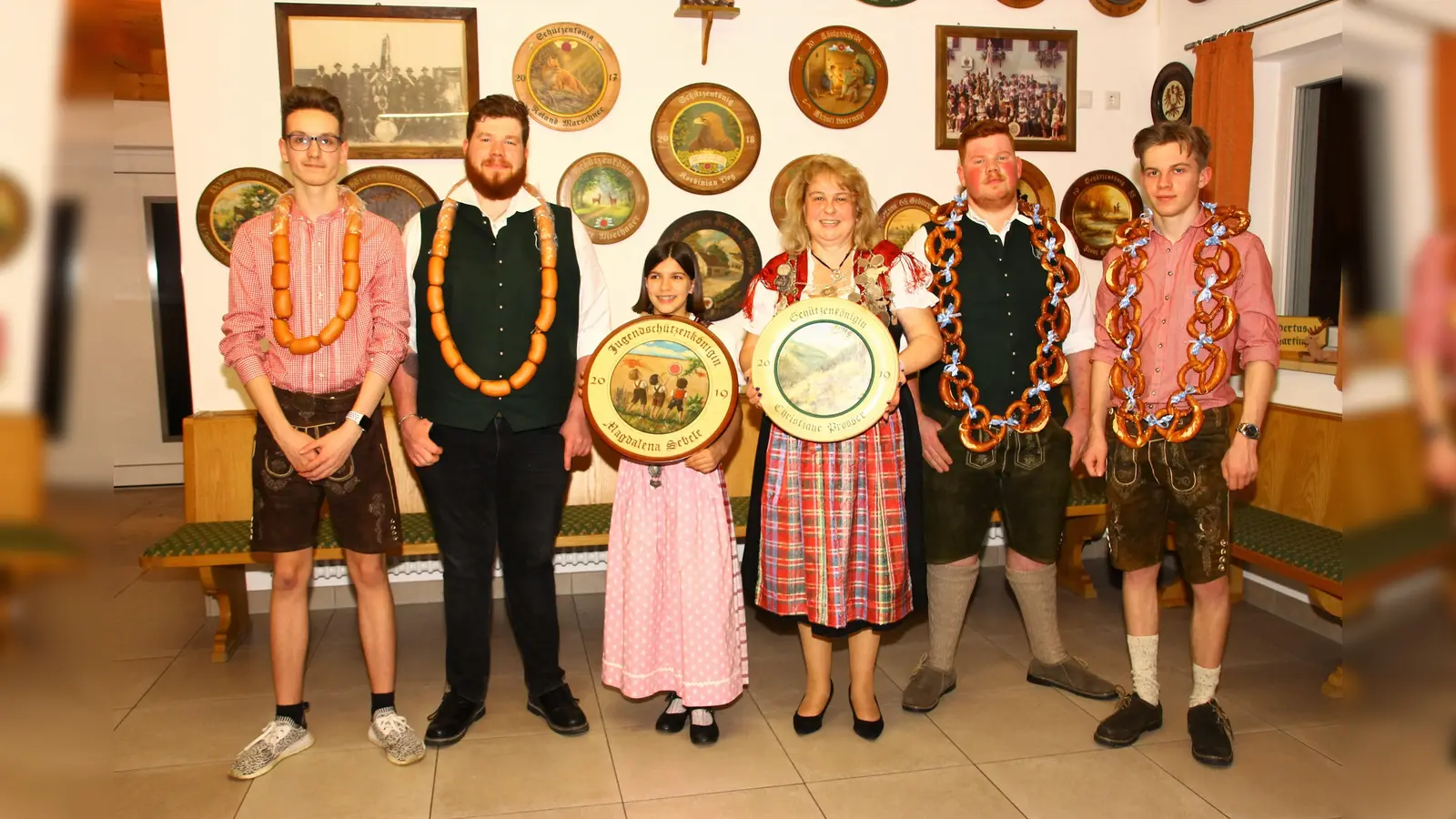 Die neuen Könige der Schützengesellschaft Hubertus Eglharting. (Foto: VA)