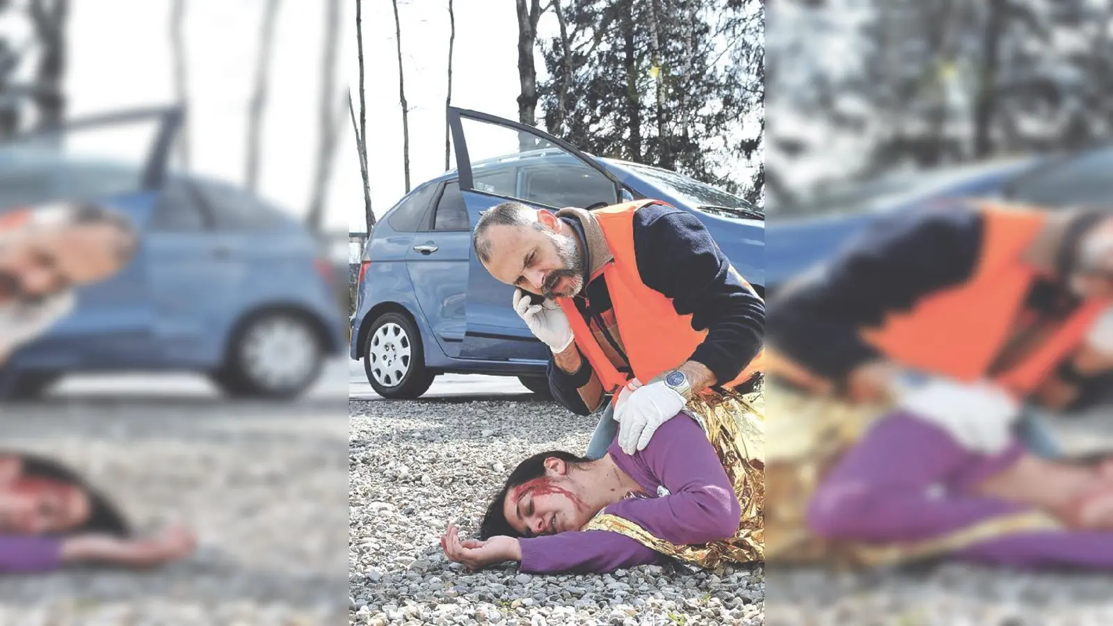 Unfall mit Verletzten? Über die Notrufnummer 112 kann vom Handy aus Hilfe angefordert werden.	 (Foto: ADAC)