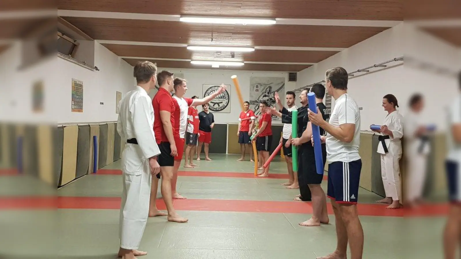 Gemeinsam zum Erfolg: Fußballer des SCUG trainieren gemeinsam mit den JU-Jutsu Vereinskollegen. (Foto: SCUG e.V.)