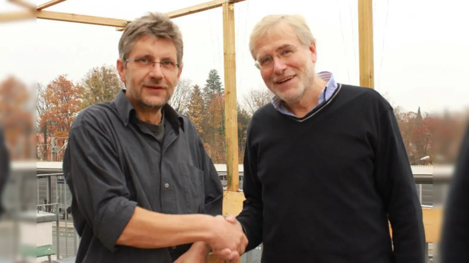 Der Neue und der Alte: Michael Liebmann übernimmt ab Januar die Leitung des Verdihauses von Dieter Bamberg (v.l.). (Foto: US)