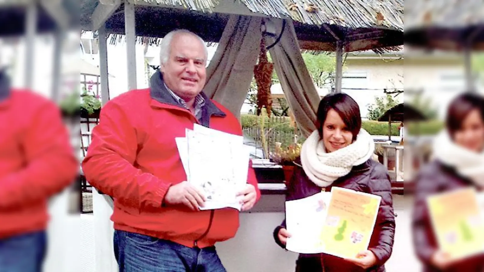 »Grünwald Hilft«-Vorsitzender Klaus Heun und Nadia Krätzsch haben schon die ersten Wunschzettel bekommen. 	 (Foto: Privat)