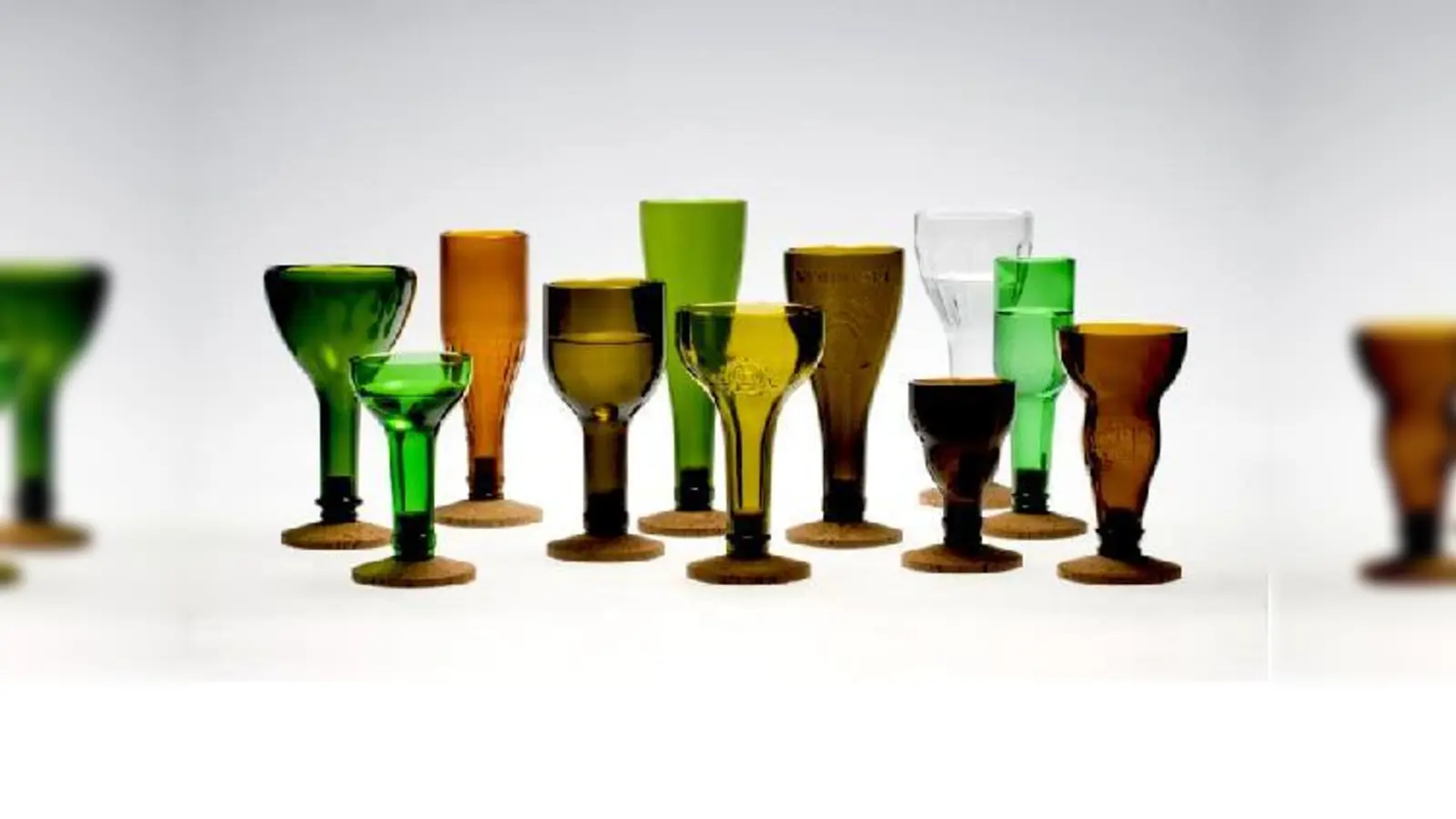 Altes im neuen Gewand: Gläser und ein Hirschgeweih.  (Fotos: Handwerkskammer)