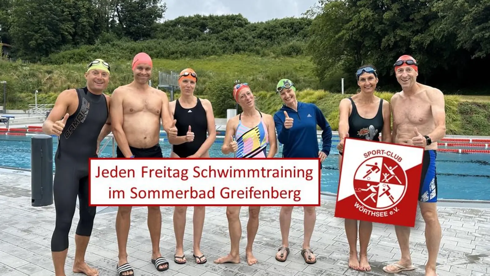 Immer wieder freitags geht&#39;s zum Schwimmtraining mit Maxi Krumm (links). (Foto: SC Wörthsee)