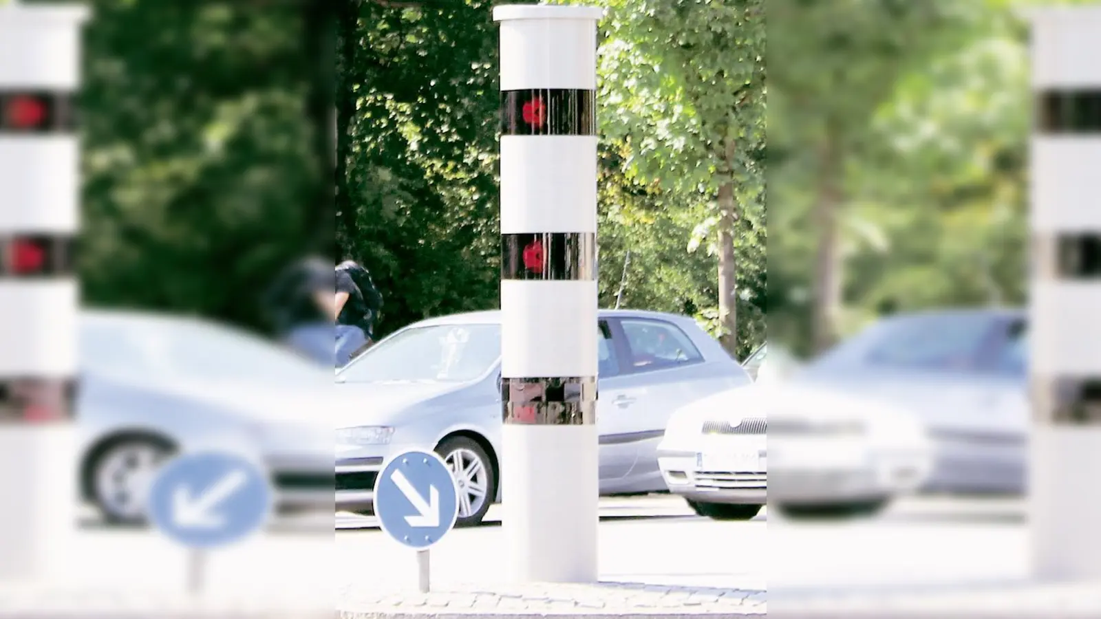 Wer von der digitalen Überwachungskamera an der Moosacher Straße geblitzt wird, für den kann es jetzt teuer werden.	 (Foto: ms)