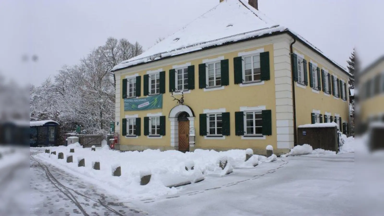Das Parken vor dem Forstamt wurde über Jahre hinweg geduldet. Jetzt halten Poller den Bereich frei, denn er ist eine Gehbahn. (Foto: job)